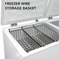 thumbnail image 3 of CUITING Freezer Basket  2Pcs Chest Freezer Bins Deep Freezer Wire Basket Storage Bin with Handles  Hanging Stackable Chest Freezer Storage Baskets Fwor Pantry Home, 3 of 9