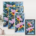 thumbnail image 4 of Designart Vintage Forest Orchids I FLOAT FRAME WALL ART, 4 of 4