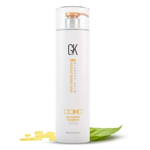 GK HAIR Global Keratin Un shampooing équilibré (33.8 Fl Oz/1000ml) Pour les huiles & Couleur traitée Hair Nettoyage profond, restauration pH Niveaux idéaux pour les surprocessés et stressés sur le plan environnemental Hair