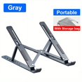 thumbnail image 1 of SNNROO Ultra-Stable Foldable Laptop Stand - Adjustable Height  Ergonomic Design  Aluminum Construction  Compatible with 10-15.6 Inches Laptops  MacBook Air Pro  Xiaomi Accessories  Portab, 1 of 6