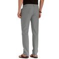 thumbnail image 4 of MAWCLOS Mens Trousers Elastic Waist Pants Drawstring Bottoms Fitted Summer Solid Color Loungewear Grey M, 4 of 4
