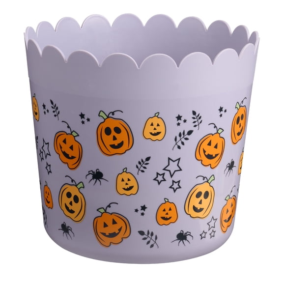 Bol à maïs soufflé Tout pour célébrer, à motif citrouilles, mauve