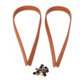 thumbnail image 2 of 2Pcs Bag Hand Strap Soft Split Leather Bag Hand Strap with Rivets DIY Handbag Parts, Beautiful Design for Handbags Shoulder DIY Accessories, 2 of 8