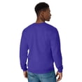 thumbnail image 2 of Hanes Mens EcoSmart Fleece Crewneck Sweatshirt, M, Purple, 2 of 7