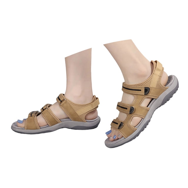 IUJSOY Sandales de Randonnée pour Femmes Chaussures de Marche Confort Ajustables Été Plage Légères Chaussures d'Eau