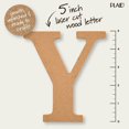 thumbnail image 4 of Plaid Unfinished Wood 5" Letter, Y, 4 of 7