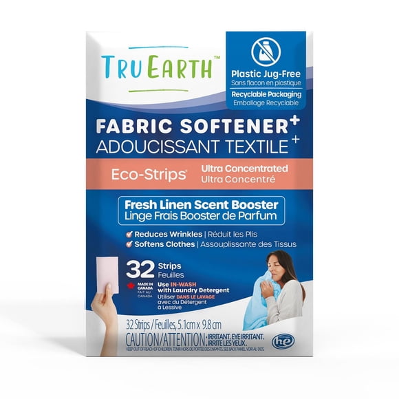 Tru Earth Fabric Softener Eco-Strips - 32 Strips - Fresh Linen Scent Booster