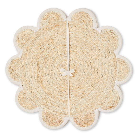FRAÎCHE Spring Floral Shaped Placemats, 4 pack