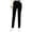 Black, variant on Timegard Womens Pants Winter Casual Fleece Warm High Waist Pants Solid Color Vintage Comfy Trousers