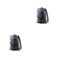 thumbnail image 2 of QualitChoice Fishing Bag Waterproof Double Shoulder Backpack Hiking Reel Pouch Large Capacity Fish Tackle Bags Outdoor Camping Black 2PCS, 2 of 6