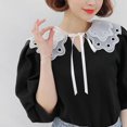 thumbnail image 2 of Esquirla Chiffon Floral Fake Collar Detachable - White 01, as described, 2 of 8