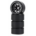 thumbnail image 3 of TFixol 2.2 Inch Black Aluminum Alloy Wheel Rims for Climbing Cars, 14-Spoke UFO Design, Set of 4, 3 of 6
