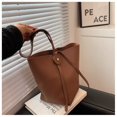 thumbnail image 1 of LinYooLi Female Large Capacity Tote Bag Soft Leather Shopping Bag Luxury Classic Design Handbags Ladys Simple Trendy Shoulder Bag, 1 of 6