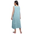 thumbnail image 3 of Moomaya Womens Lace Border Sleepwear For Ladies Button Placket Nightdress, 3 of 5