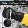 thumbnail image 4 of Savior Heated Men's Motorcycle Gloves, Riding Off-Road Extreme Sports Mittens Black XS-3XL, 4 of 7