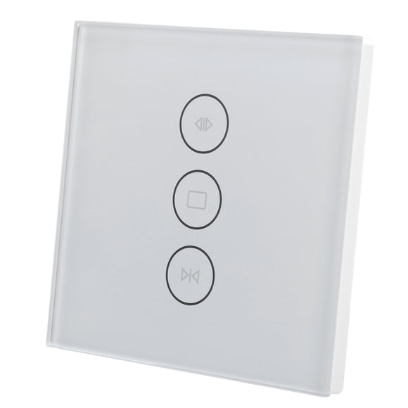 WiFi Curtain Control, Voice Control Smart Curtain Switch EU Plug 110-240V Support Scene Setting Timing Function for Tuya for Home Office Apartment White,Black