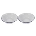 thumbnail image 2 of 2Pcs Household Soup Bowls Enamel Soup Basins Practical Household Enamelware, 2 of 2