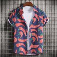 thumbnail image 3 of Cameland Chemise Décontractée à Manches Courtes pour Homme Style Hawaïen de Vacances Blouse T-Shirt, 3 of 9