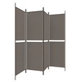 thumbnail image 2 of vidaXL 4-Panel Room Divider Anthracite 200x220 cm Fabric, 2 of 5