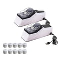 thumbnail image 1 of Aufmer Knife Sharpener with Replacement Wheels, Dual Stage Manual Sharpening Tool, Non Slip Kitchen Sharpener for Straight Serrated Blades, 1 of 7