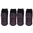 thumbnail image 2 of Warm Heated Socks, Breathable Cotton 4Pcs Fast Drying Self Heating Socks Tourmaline Design  For Winter White,Black,Red, 2 of 8