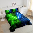 thumbnail image 3 of Erosebridal Ensembles de Literie Lightsaber pour Tout-Petits avec Couette pour Ados, Insert de Couette Géométrique Rectangulaire, Décor Mode Moderne, Réversible, 3 of 8