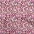 thumbnail image 1 of oneOone Viscose Chiffon Pink Fabric Floral Craft Projects Decor Fabric Printed By The Yard 42 Inch Wide, 1 of 4