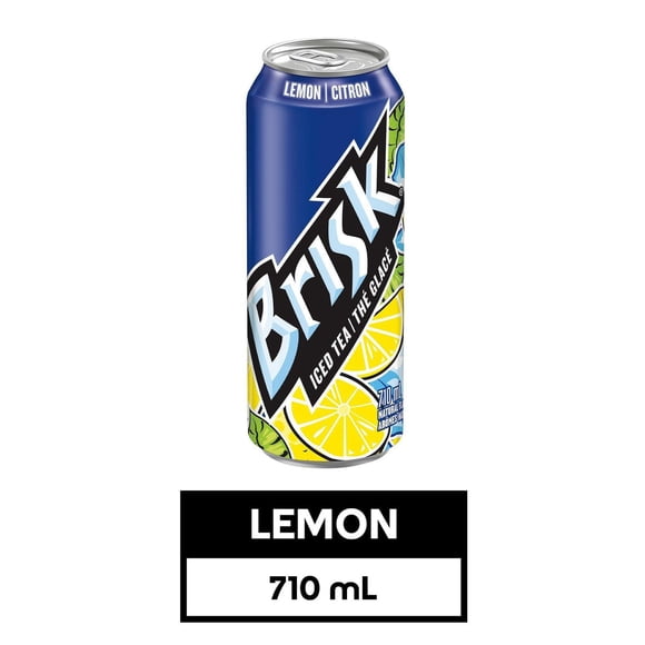 Thé glacé au citron Brisk® 710 mL, canette.