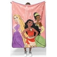 thumbnail image 4 of Disney Princess Kids Silk Touch Fleece Throw, 100% Polyester, 4 of 6