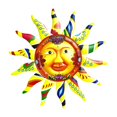 thumbnail image 2 of Wall Art Decor Statues Colorful Abstract Sun Waterproof Metal Art Wall Decor for, 2 of 9
