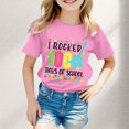 thumbnail image 2 of TZEWGL T-Shirts pour Fille Imprimé Col Rond Manches Courtes Vêtements pour Nouveau-Nés Taille 11-12T, 2 of 4