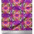 thumbnail image 1 of Soimoi Poly Georgette Fabric Floral,Hummingbird & Squirrel Animal Fabric Prints by Yard 52 Inch Wide, 1 of 3