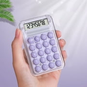 EGNMCR Standard Calculator 8 Digit With Large Display And Round Button Candy Color Calculator Portable For Office Home School Calculators Calculator