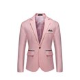 thumbnail image 1 of Men's Fashion England Solid Color High Quality Casual Single Breasted Suit, 1 of 2