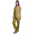 thumbnail image 2 of Moomaya Ensemble de Pyjama à Manches Courtes Imprimé pour Femmes Chemise de Nuit Boutonnée Imprimée, 2 of 6