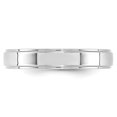 thumbnail image 3 of 14K White Gold 4mm Flat with Step Edge Band Size 12, 3 of 4