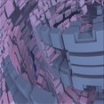 thumbnail image 1 of Ahgly Company Tapis d'Intérieur Lavable en Machine Carré Transitionnel Violet Pervenche, 6 Pieds Carré, 1 of 7