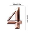thumbnail image 3 of Vaidha Black Modern House Numbers Mailbox Numbers 0-9 Self-Adhesive Street Door Home Address Metal Numbers For Outside Or Inside Signs Easy Install, 3 of 3
