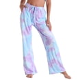thumbnail image 4 of Birdeem Ensembles de Pyjama pour Femmes Mode Été Décontracté Imprimé Taille Élastique Pantalons de Pyjama, 4 of 12