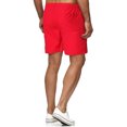 thumbnail image 4 of cllios Mens Shorts Solid Elastic Waist Mid Waist Loose Pockets Drawstring Short Pants, 4 of 4