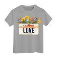 thumbnail image 1 of Pyjama Court Taille 8 pour Filles, T-Shirt à Manches Courtes Imprimé Décontracté pour Enfants, 1 of 4