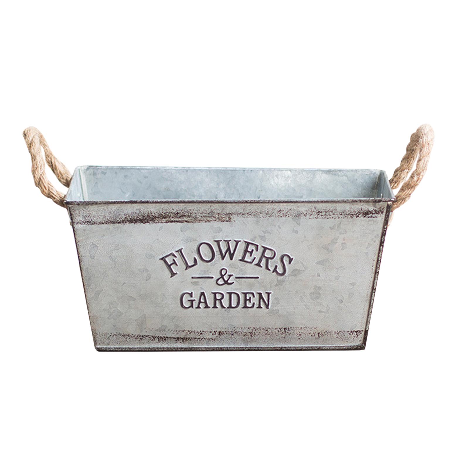 Iron Planter Pot Flower Pots Plant Planter Rustic L