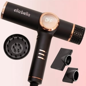 ELLA BELLA® Professional Ionic Hair Dryer with Diffuser • Negative Ion Blow D