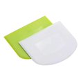 thumbnail image 1 of Harpily Kitchen Gadgets Plastic PE Soft Scraper Cake Scraper Rice Noodle Half Round Ladder Dough Scraper Baking Tool, 1 of 3