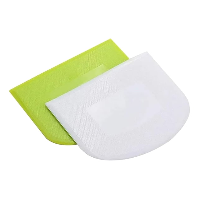 Harpily Kitchen Gadgets Plastic PE Soft Scraper Cake Scraper Rice Noodle Half Round Ladder Dough Scraper Baking Tool