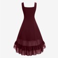 thumbnail image 4 of Mgmyaa Robe Gothique pour Femme Steampunk Vintage Robe Gothique Cintrée Froncée Costume Renaissance Robe Trapèze Fluide Costumes d'Halloween, 4 of 4