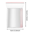 thumbnail image 3 of Ensemble de 100 Pcs de 5 Sacs Transparents Épais Auto-Scellants en PE avec Bords Rouges : Excellente Étanchéité et Résistance Idéal pour le Rangement, 3 of 6