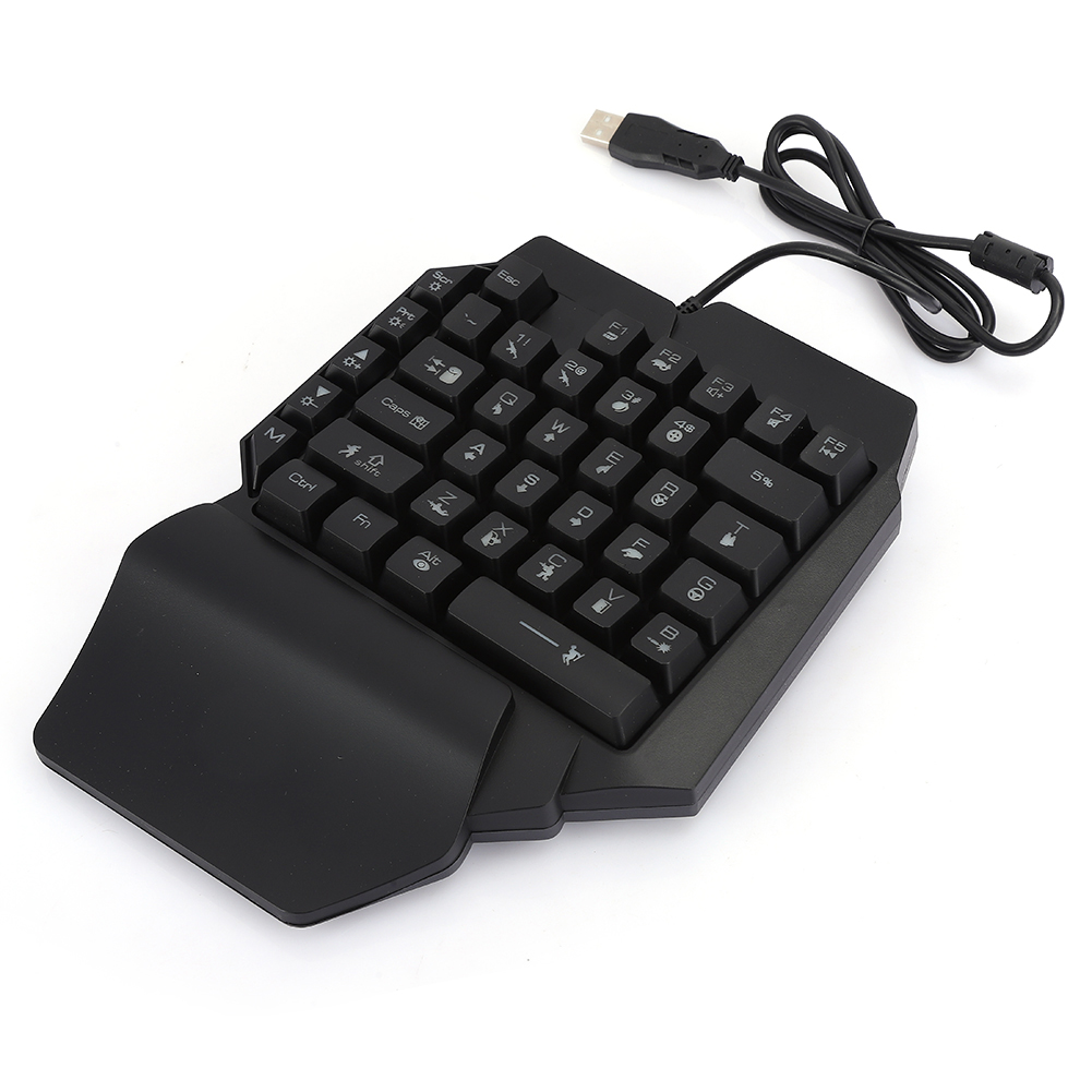 Clavier à une Main, Clavier à une Main pour Jeu PUBG Clavier pour PUBG Ultra Réactif