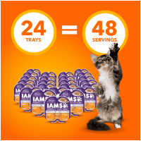 Nourriture humide sans céréales pour chatons IAMS PERFECT PORTIONS Healthy Kitten Pâté recette au poulet