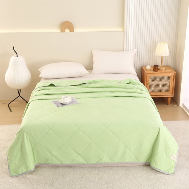 Summer Savings Kcavykas Soybean Fiber Refrigeration Quilt Cool Quilt Washed Cotton Quilt Core Single Machine Washable Thin Quilt